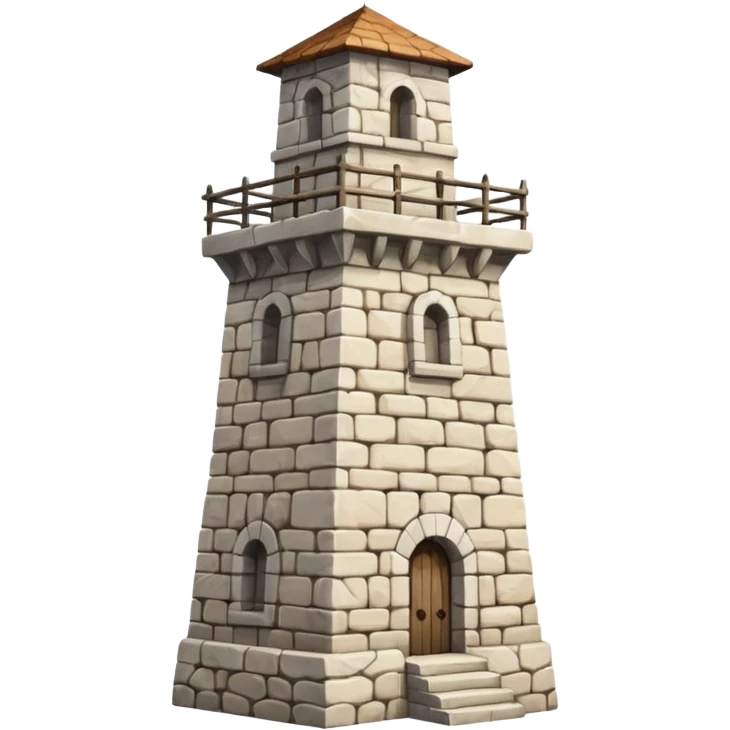 white watchtower emoji