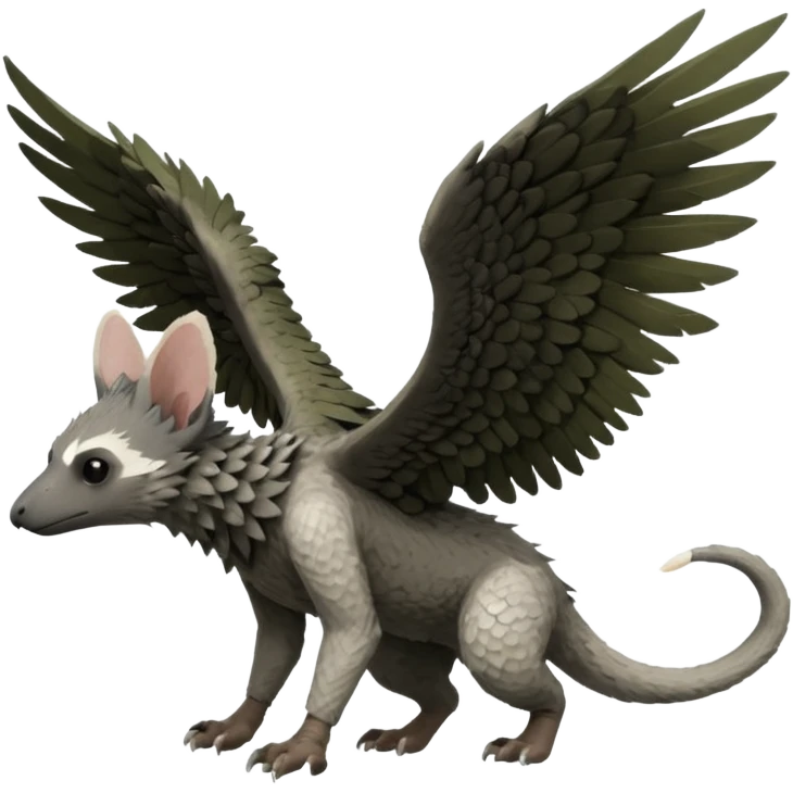 "Trico" the Last Guardian, with wings, full body emoji
