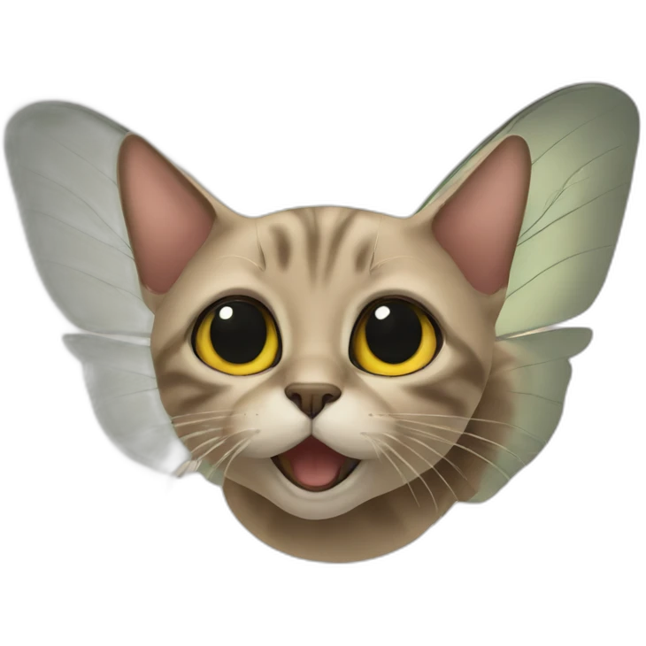 Cat fly emoji