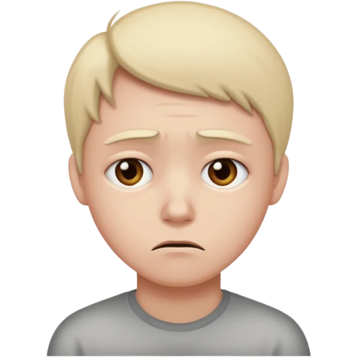 Sad angst emoji
