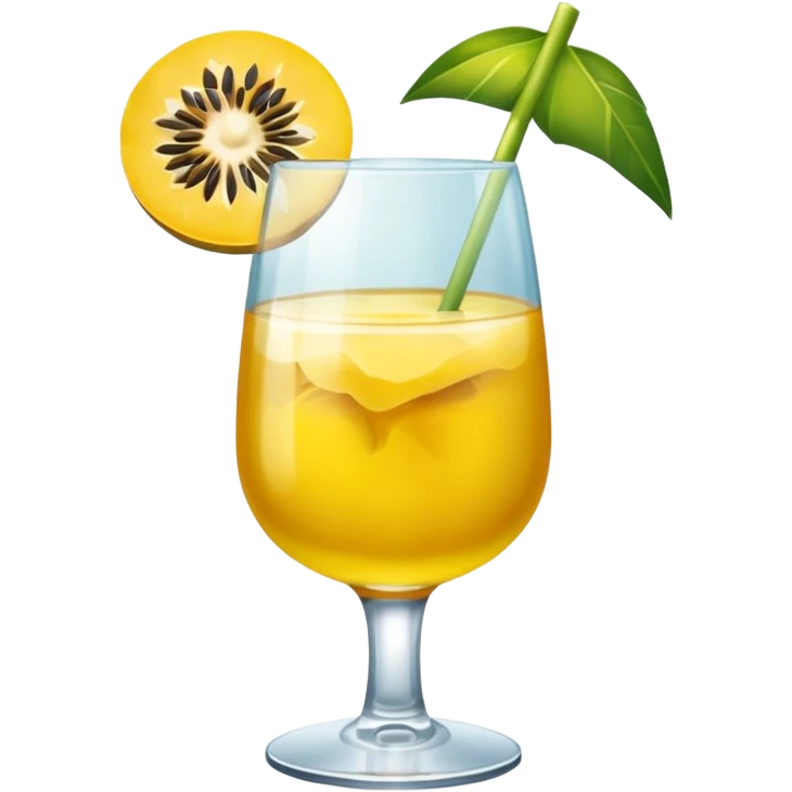 bitte ein bild von einem eistee mit papageiblumengeschmack emoji