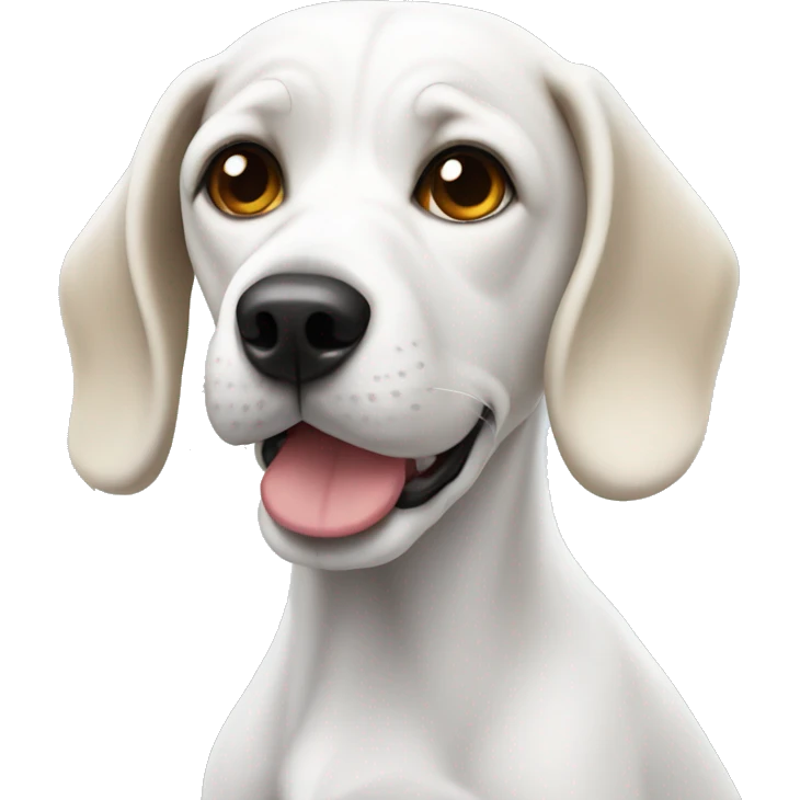 White beagle  emoji