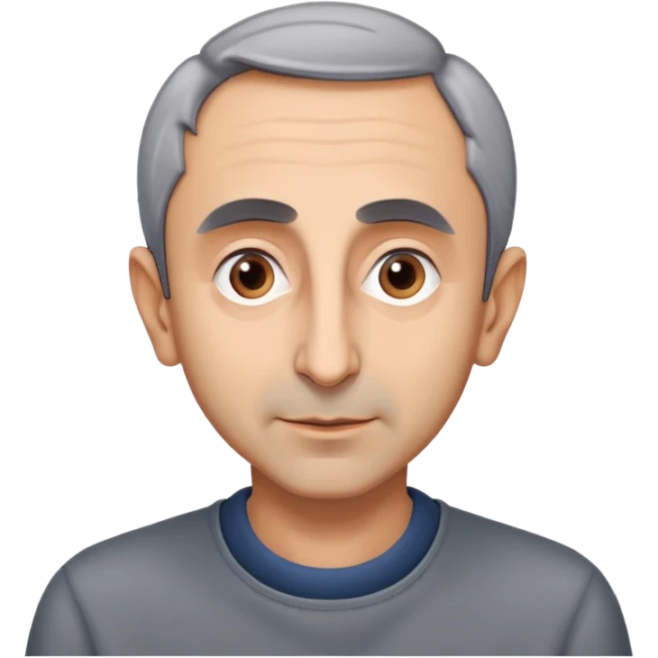 portrait of Eric Zemmour, neutral expression emoji