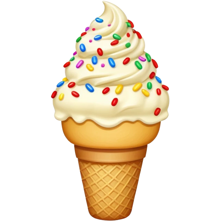 ice cream with sprinkles emoji