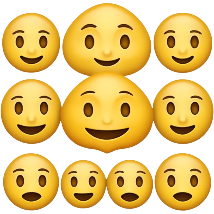 Cool emoji combined with freaky and meh emoji