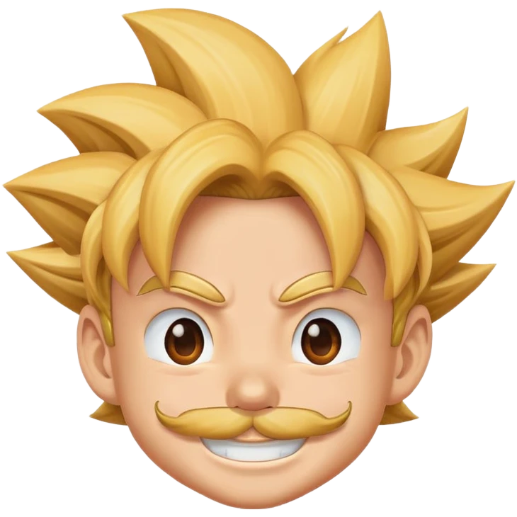 Goku with mustache  emoji