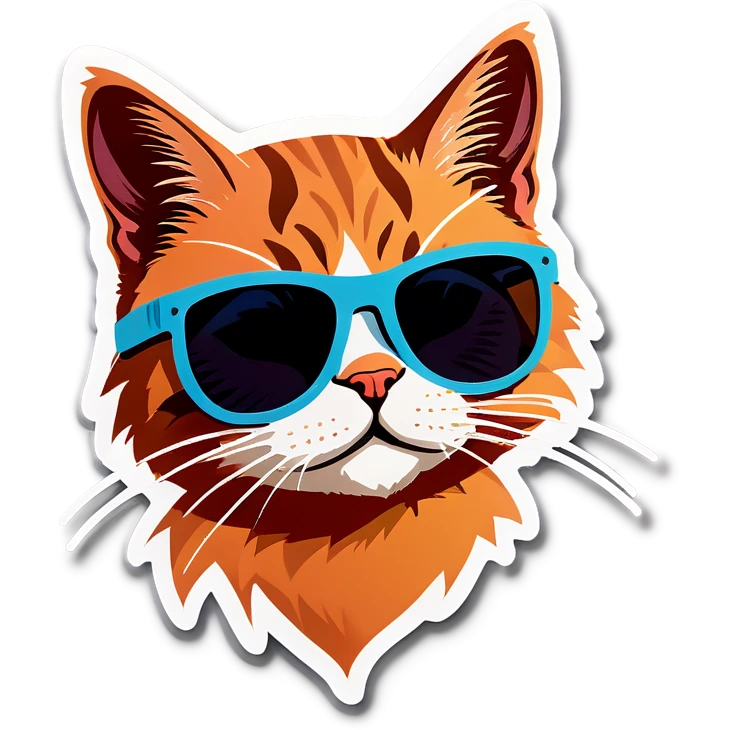 Cat with sunglasses emoji