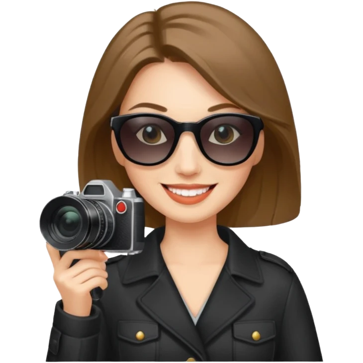 female papparazzo tabloid journalist emoji