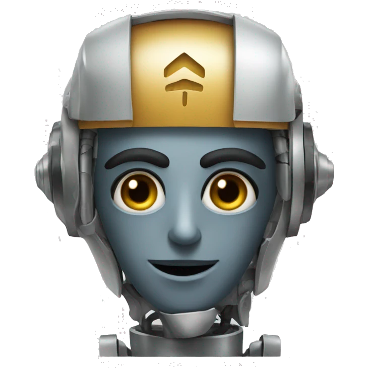 robot with dastar arab emoji