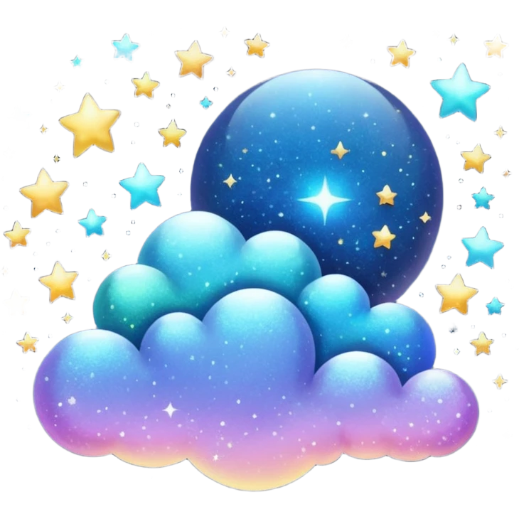 glitter night emoji