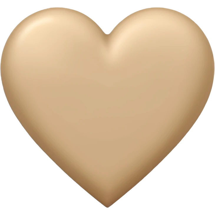 Corazon beige emoji