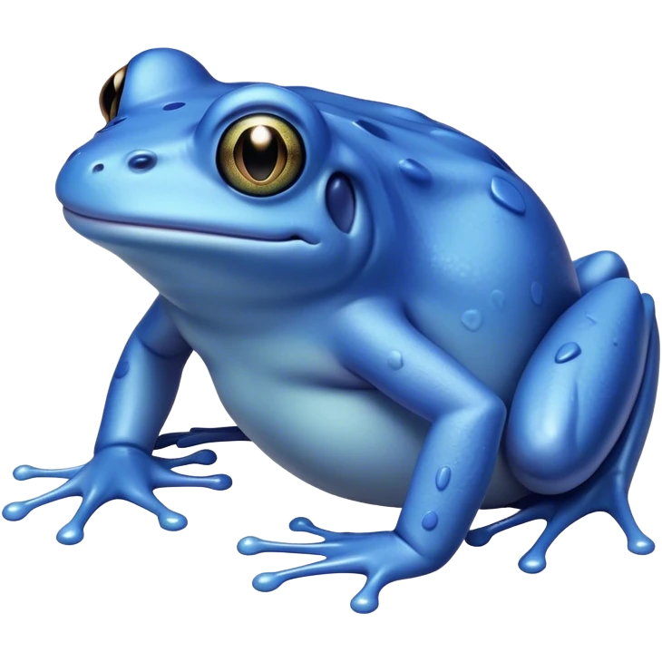 Blue frog  emoji