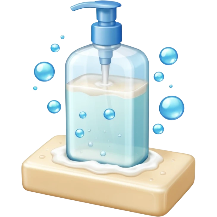 Soap and shampoo emoji