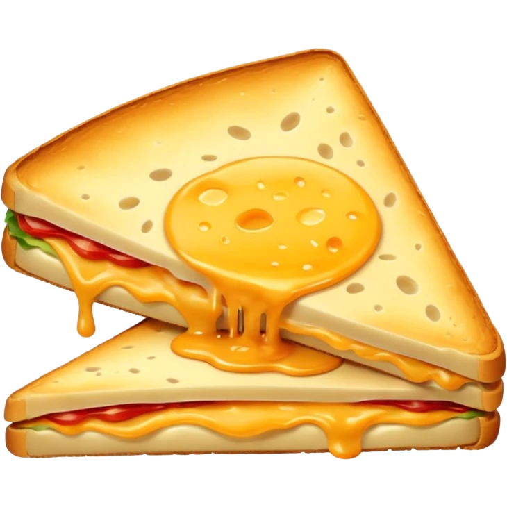 baked triangular cheese sandwich emoji