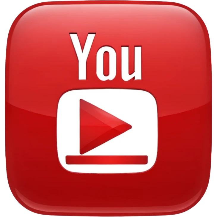 YouTube logo emoji