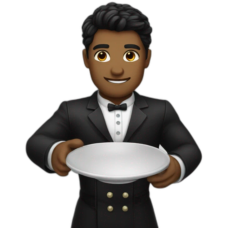 avenger characters as a waiter emoji