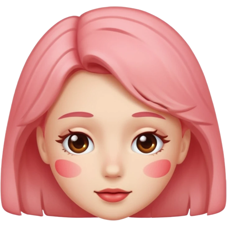 Blushing emoji
