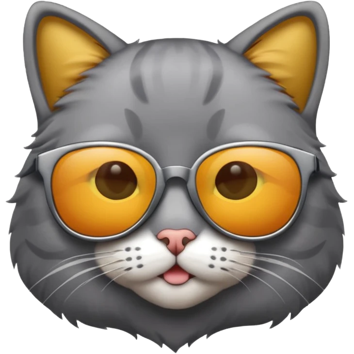 Cat wearing sunglasses new  emoji
