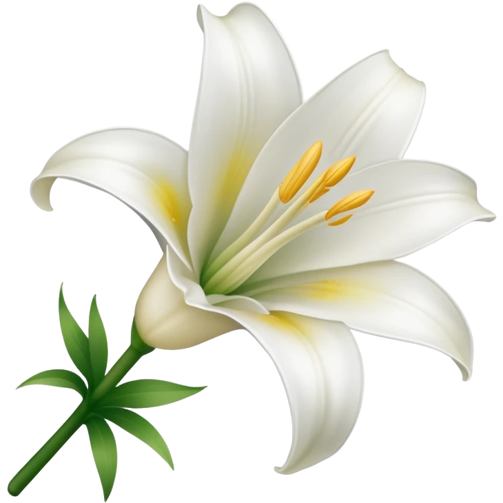 Easter lily flower emoji