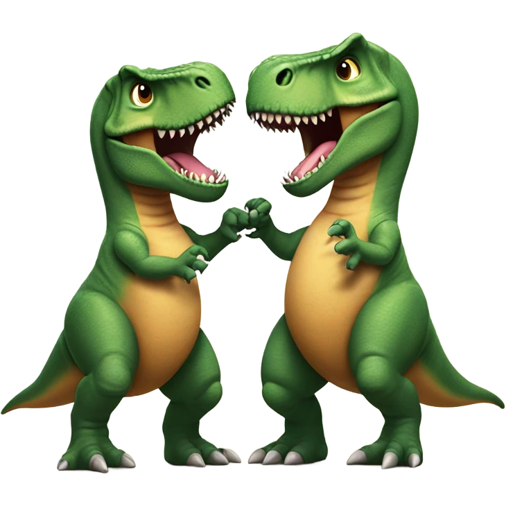 T-Rex’s trying to hold hands  emoji