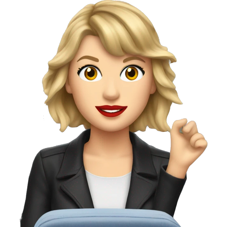 Taylor swift on a plane  emoji