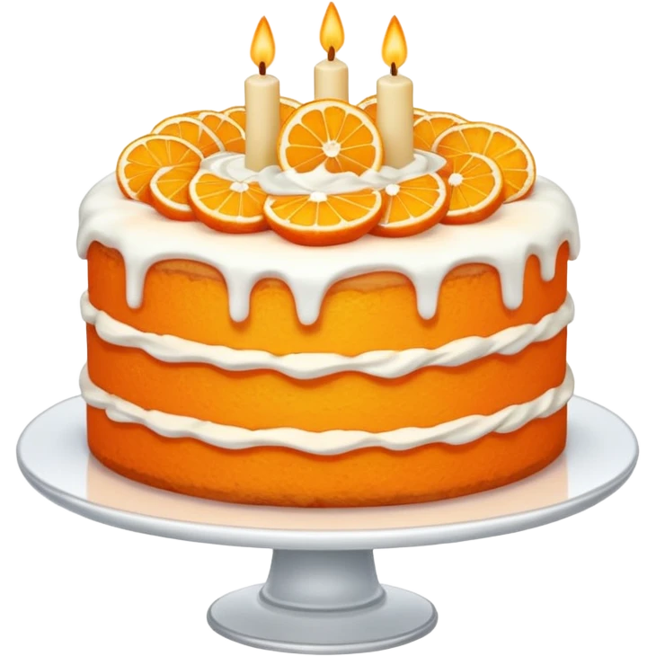 Orange cake emoji