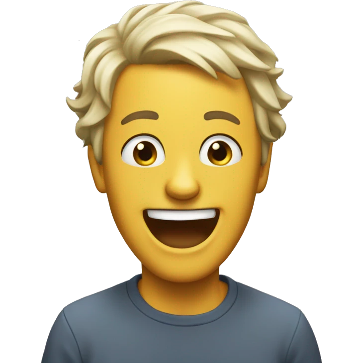 Stupid laugh emoji