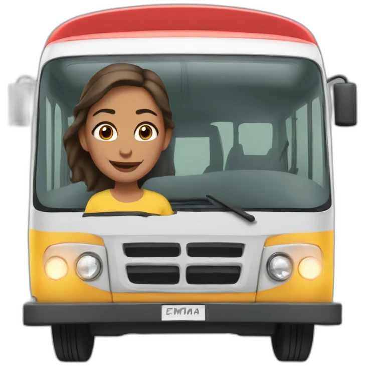 emma se cae del autobús emoji