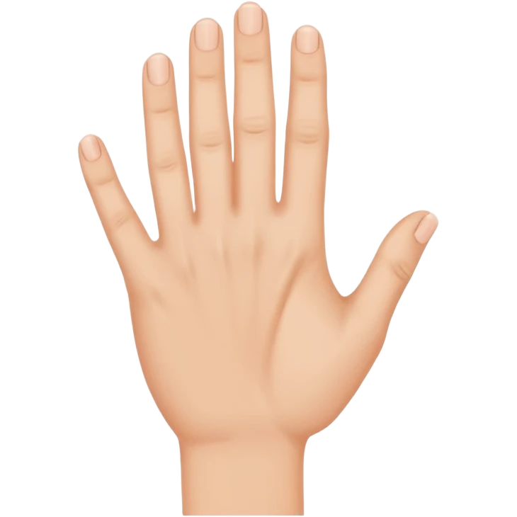 ладонь в профиль показывает стоп emoji