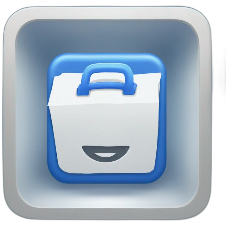 Simply the text "dit autrement" in uppercase, written in white capital letters inside a blue box emoji