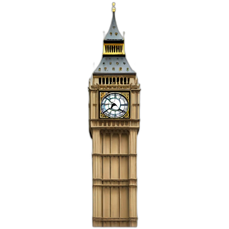 cartoon big ben emoji