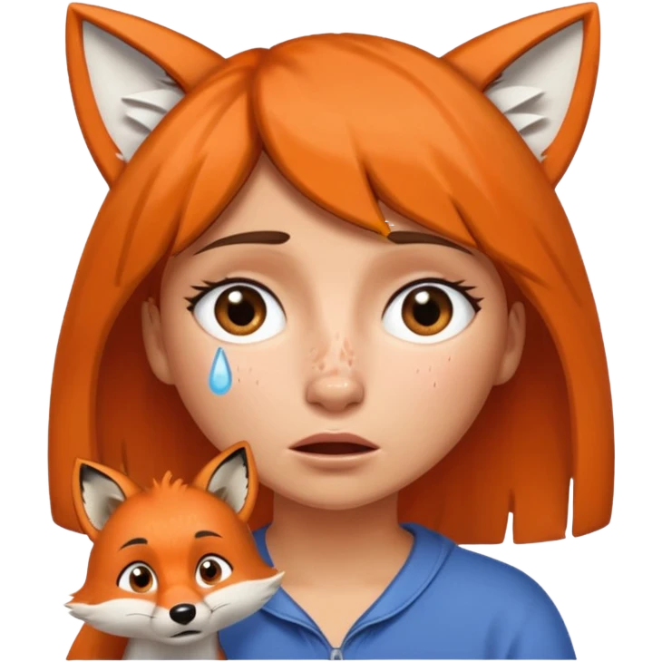 Make Dora and Swiper the fox crying emoji