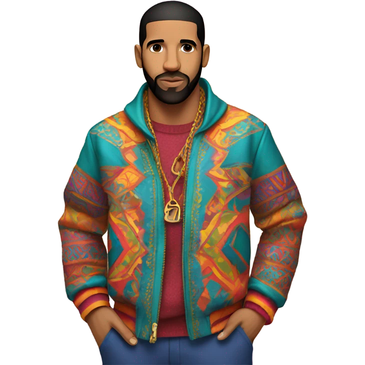 Drake with color emoji