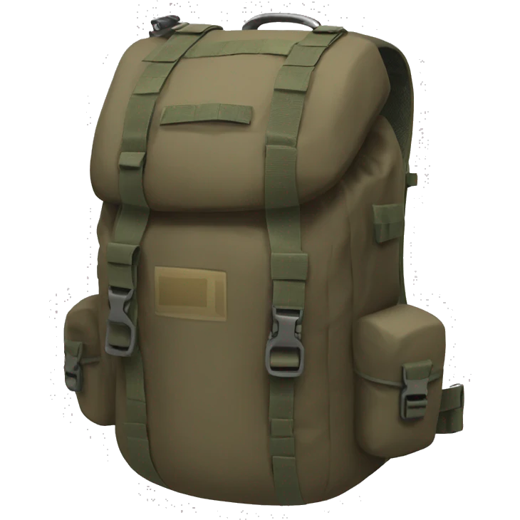 A tactical backpack emoji