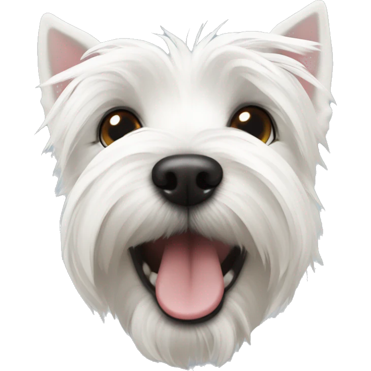 Westie dog cute emoji
