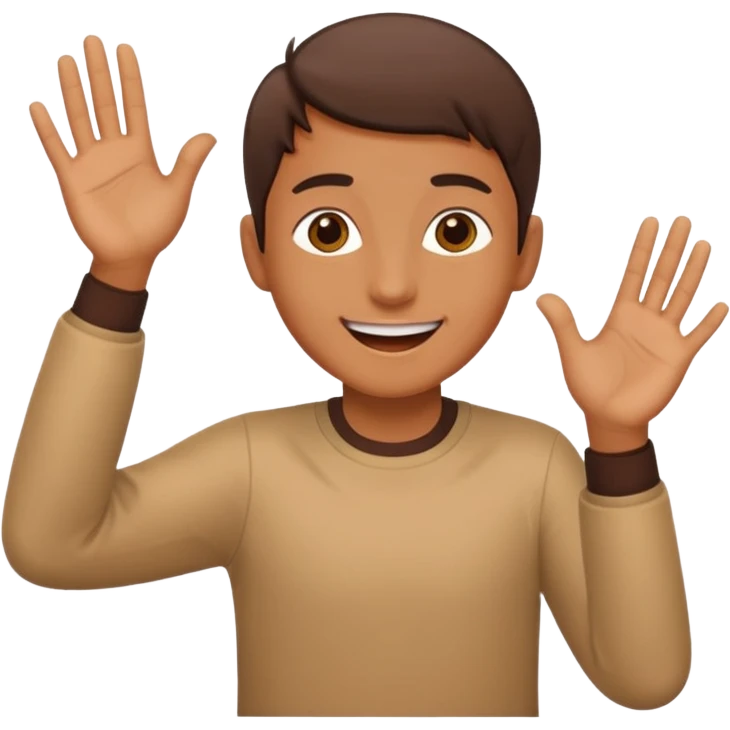 😝 with hands gliding through  emoji