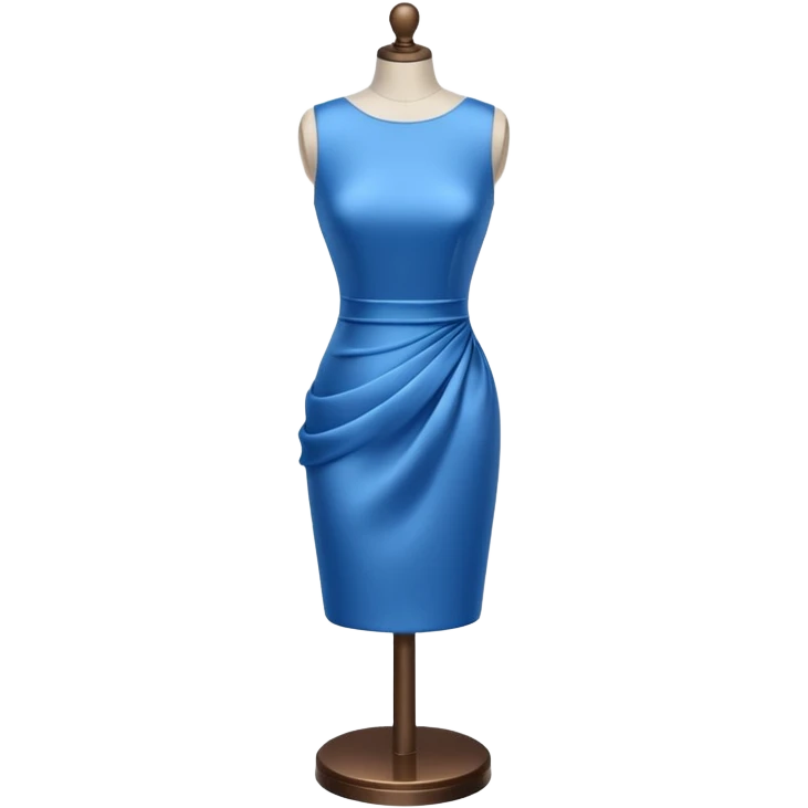 dress mannequin with tinyblue dress emoji