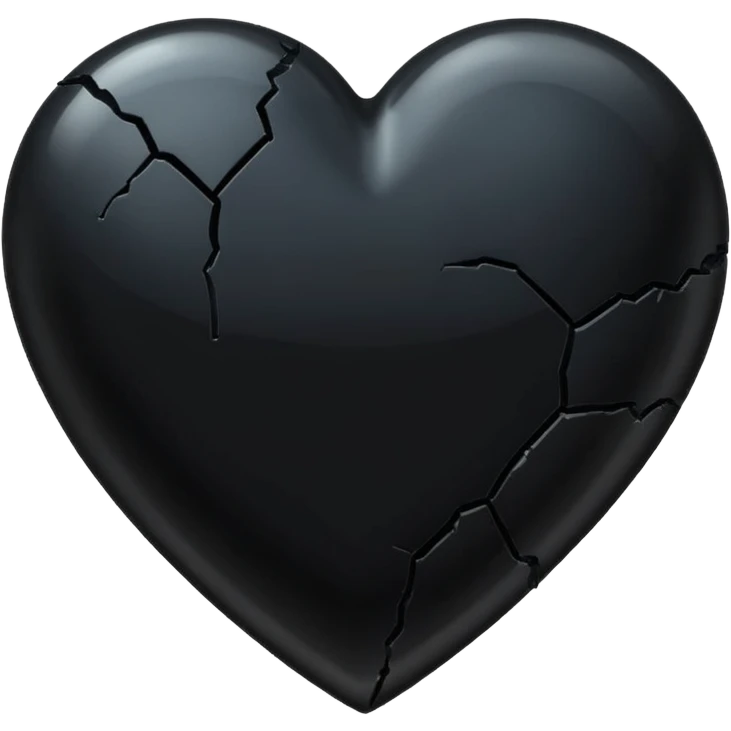 Black heart break emoji