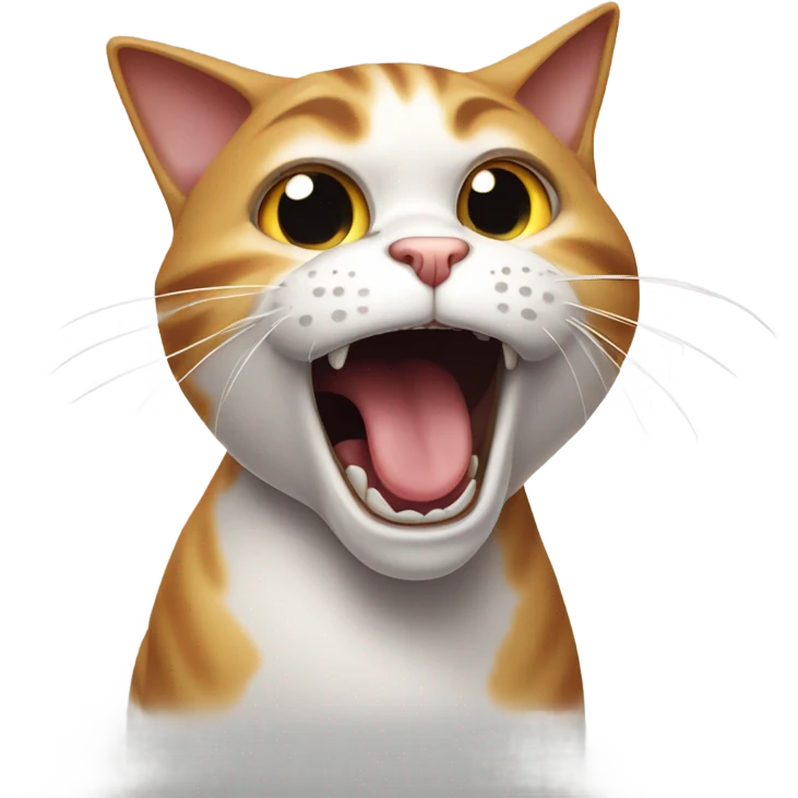 cat screaming emoji