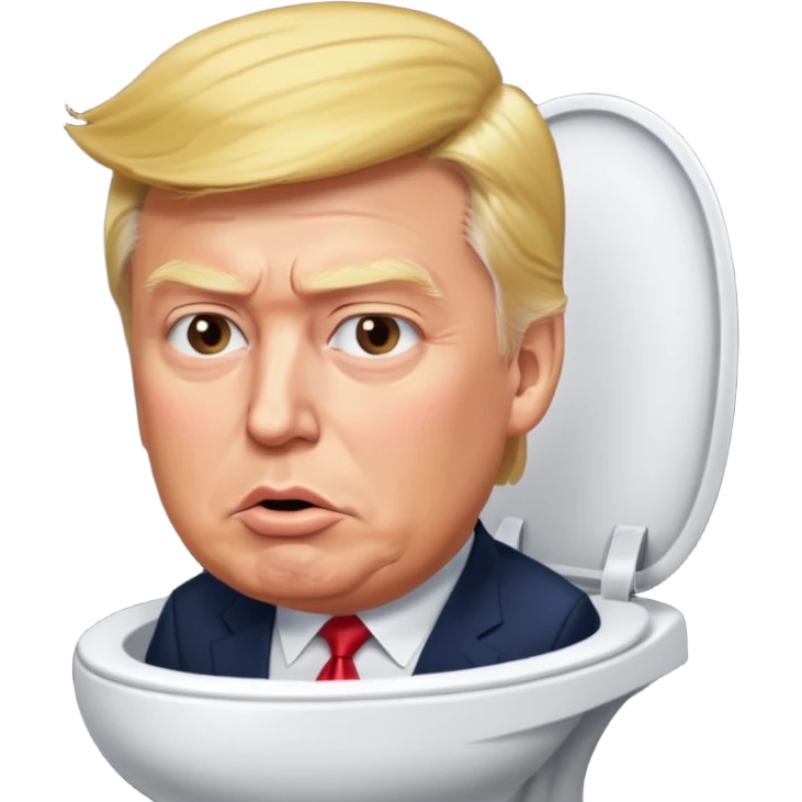 Donald Trump pooping on Elon Musk emoji | AI Emoji Generator