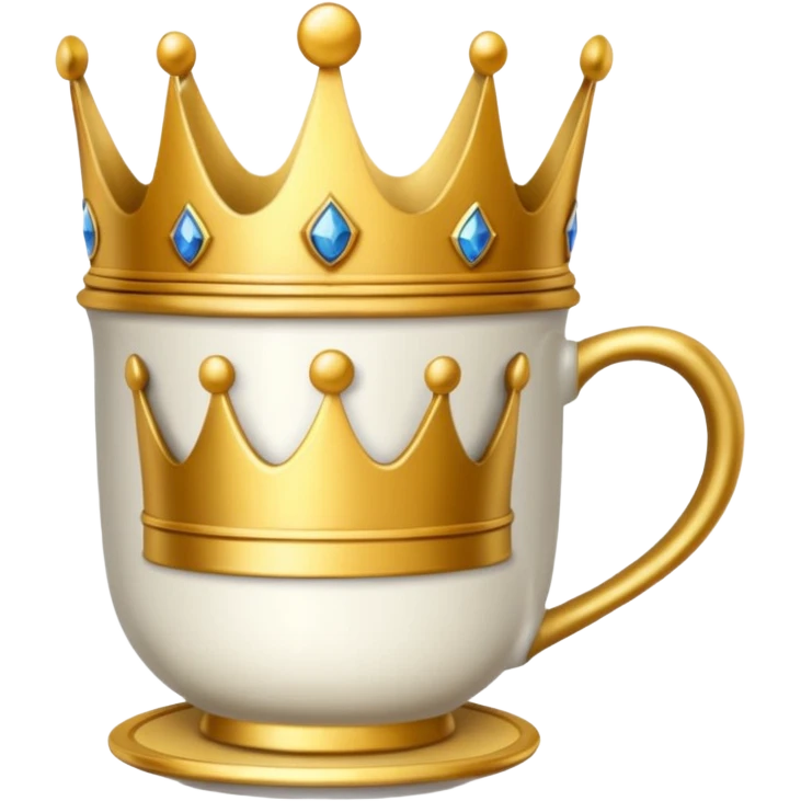 only the cup with a crown, no woman emoji