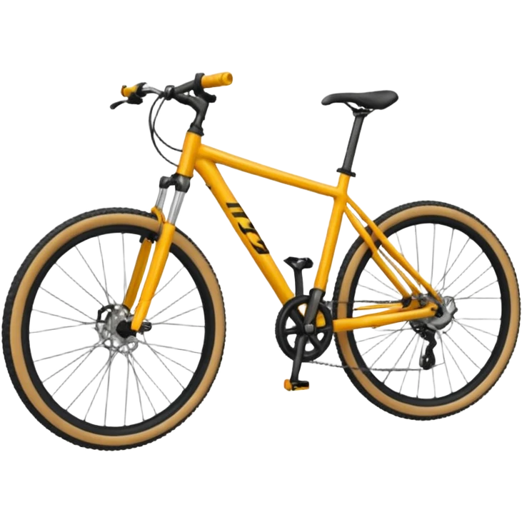 Bicicleta Mtb, ciclista montado, montaña emoji