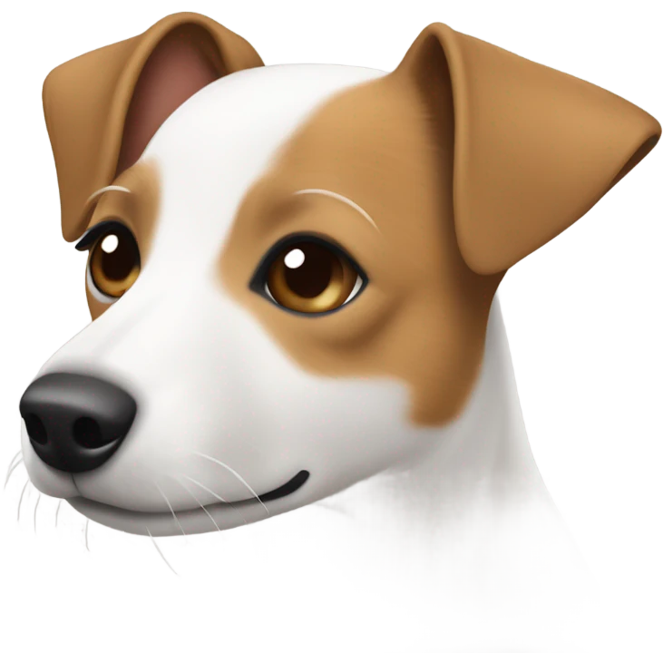 Light brown and white Jack Russell terrier  emoji