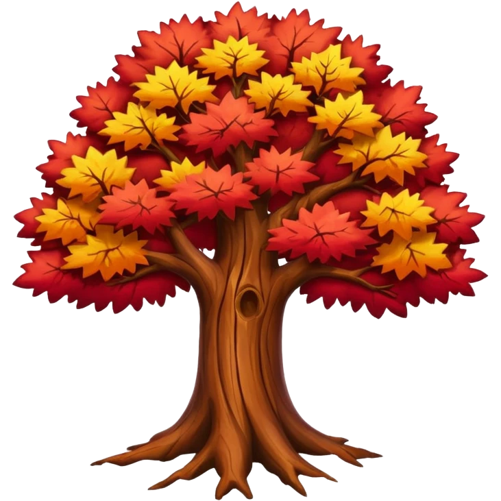 red tree emoji