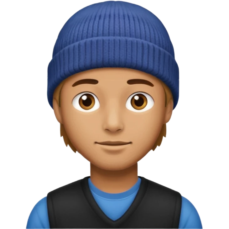 man with beenie emoji