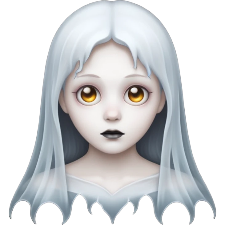 Gothic style ghost emoji