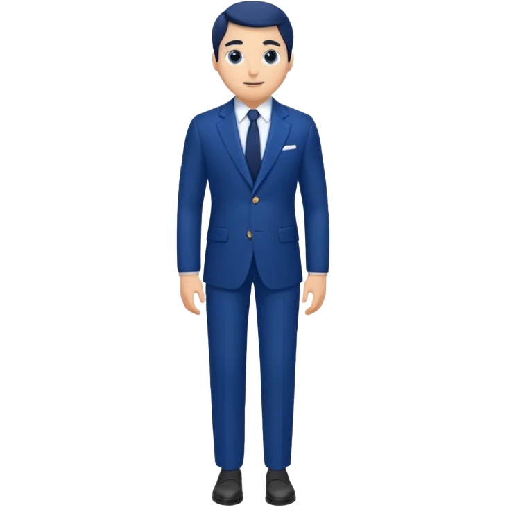 blue suit emoji