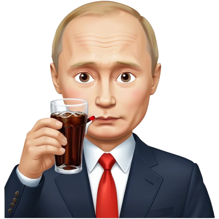 Putin drink cola emoji