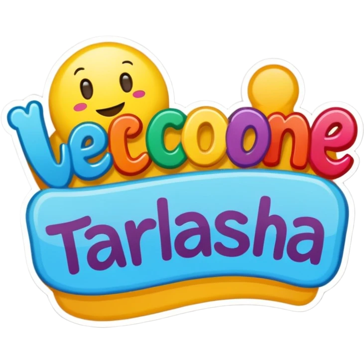 ساخت استیکر به اسم  به طراشا خوش آمدید emoji
