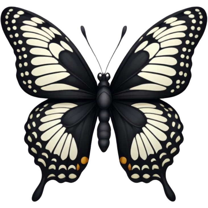 black butterfly emoji